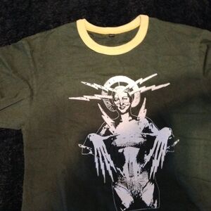 Metropolis Graphic Olive Green T-Shirt